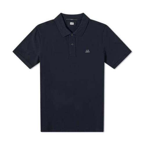 Italiaanse Stijl Polo Shirt C.p. Company , Blue , Heren
