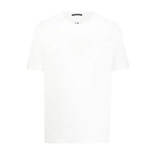 Geborduurd Logo T-Shirt C.p. Company , White , Heren