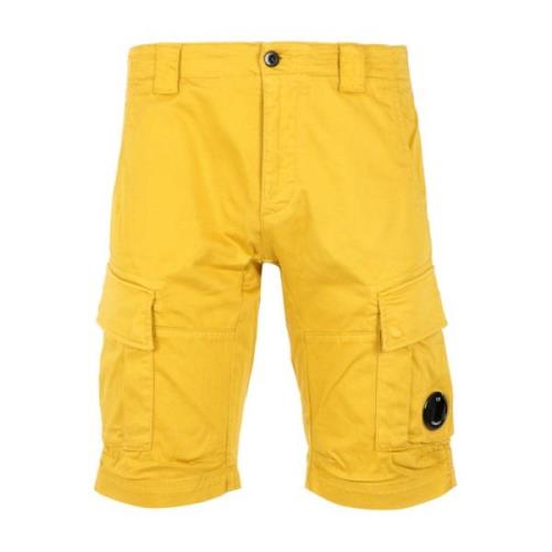 Casual elastische katoenen shorts C.p. Company , Yellow , Heren