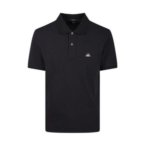 Zwarte Regular Polo Shirt C.p. Company , Black , Heren