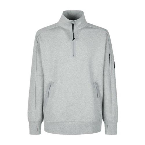 Grijs Melange Diagonal Raised Fleece Sweatshirt C.p. Company , Gray , ...