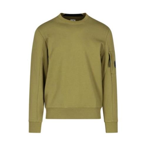 Diagonal Fleece Crew Neck Sweatshirt C.p. Company , Green , Heren
