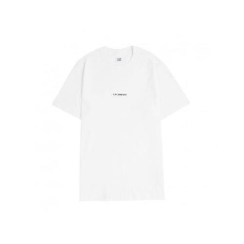 Logo T-shirt met relaxed fit C.p. Company , White , Heren