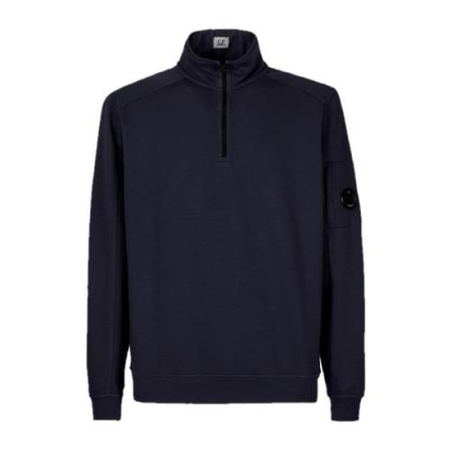 Licht Fleece Half Zip Sweatshirt C.p. Company , Blue , Heren