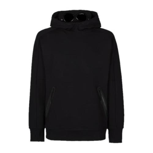 Diagonal Fleece Goggle Hoodie Style C.p. Company , Black , Heren