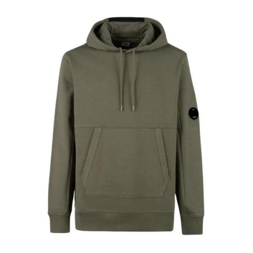 Diagonaal Raised Fleece Hoodie C.p. Company , Green , Heren