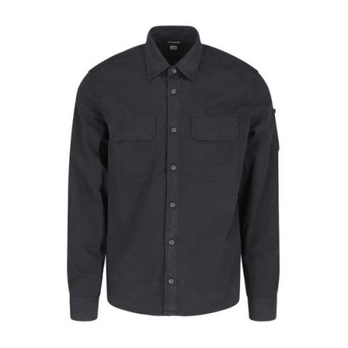Zwarte Overhemden voor Heren C.p. Company , Black , Heren