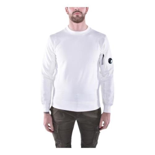 Diagonal Raised Fleece Lens Sweatshirt C.p. Company , White , Heren
