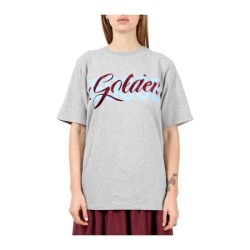 Sportieve Grijze Marled T-Shirt Golden Goose , Gray , Dames