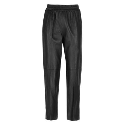 Leather Trousers Golden Goose , Black , Dames