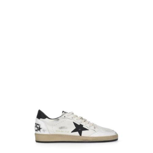 Witte Leren Sneakers met Ademende Details Golden Goose , White , Heren