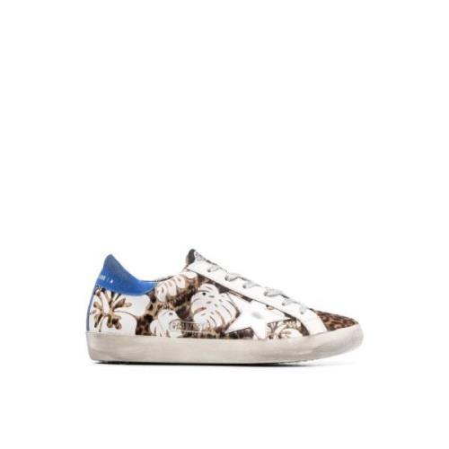 Leo Horsy Hibiscus Sneakers Golden Goose , White , Dames