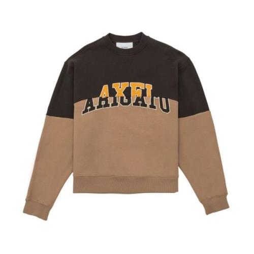 Biologisch Katoenen Sweatshirt Axel Arigato , Brown , Heren