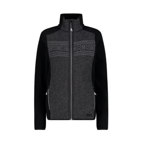 Arctic Fleece Sweater met rits CMP , Black , Dames