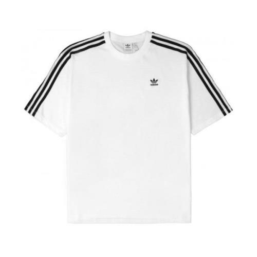 Witte Sport T-shirt voor Dames Adidas Originals , White , Dames