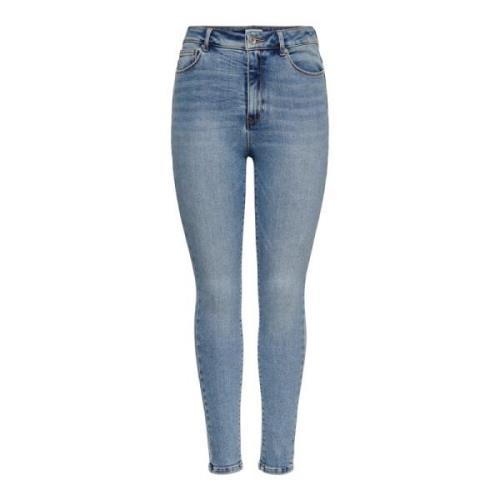 Skinny jeans mila hoge taille enkel Only , Blue , Dames