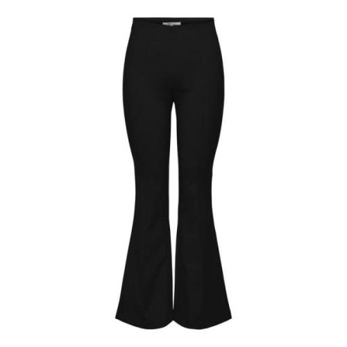 Flare Pin Pant in Zwart Only , Black , Dames