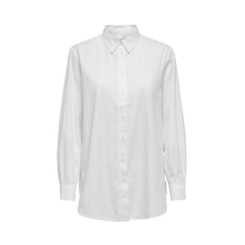 Stijlvol Overhemd Only , White , Dames