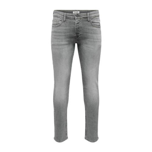 Skinny jeans Only & Sons , Gray , Heren