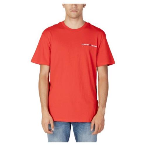 T-Shirts Tommy Jeans , Red , Heren