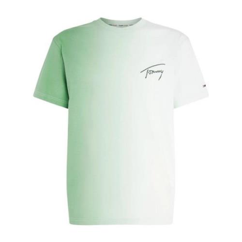 Heren T-Shirts Collectie Tommy Jeans , Green , Heren