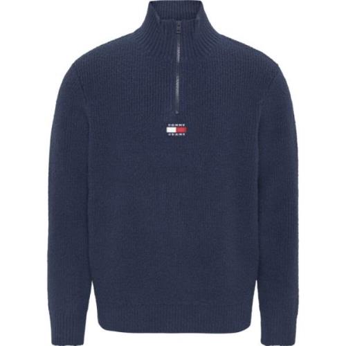 Mens Clothing Sweatshirts Blue Aw22 Tommy Jeans , Blue , Heren