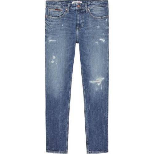 Blauwe Heren Jeans Aw23 Tommy Jeans , Blue , Heren