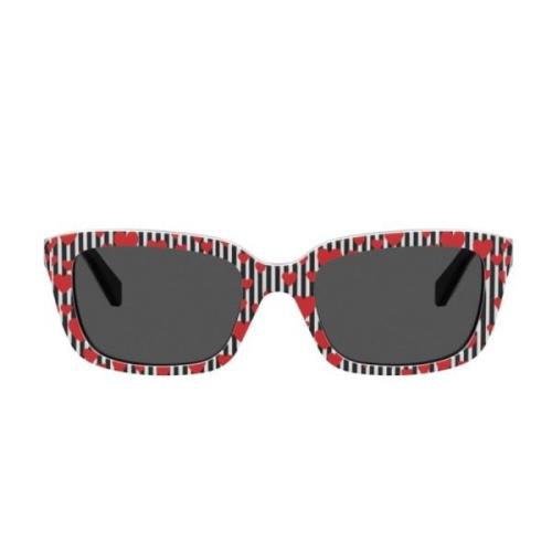 Vierkante zonnebril voor vrouwen Love Moschino , Red , Dames
