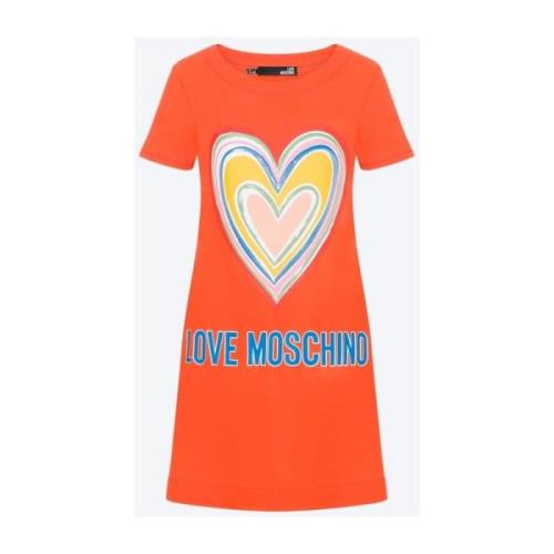 T-Shirts Love Moschino , Orange , Dames