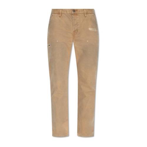Carpenter Jeans, Bruin, Vintage Stijl AllSaints , Brown , Heren
