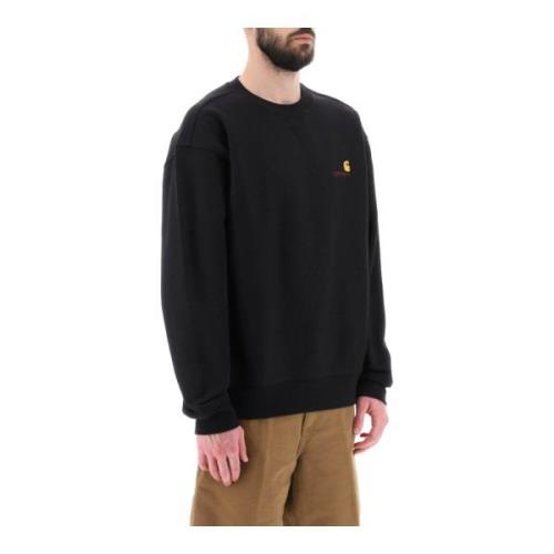 Script Crewneck Sweatshirt Carhartt Wip , Black , Heren