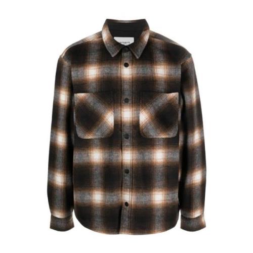 Geruite overhemd met lange mouwen Carhartt Wip , Brown , Heren