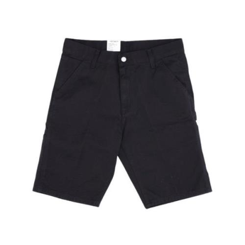 Zwarte Stone Washed Single Knee Shorts Carhartt Wip , Black , Heren