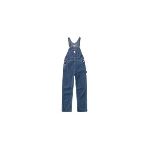 Denim Tuinbroek van Biologisch Katoen Nudie Jeans , Blue , Dames