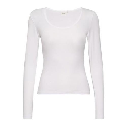 Lange Mouwen Top - Damygz LS TEE Noos Gestuz , White , Dames