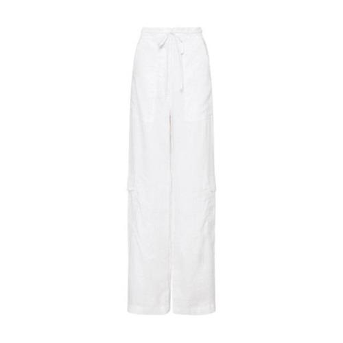 Wide Trousers Faithfull the brand , White , Dames