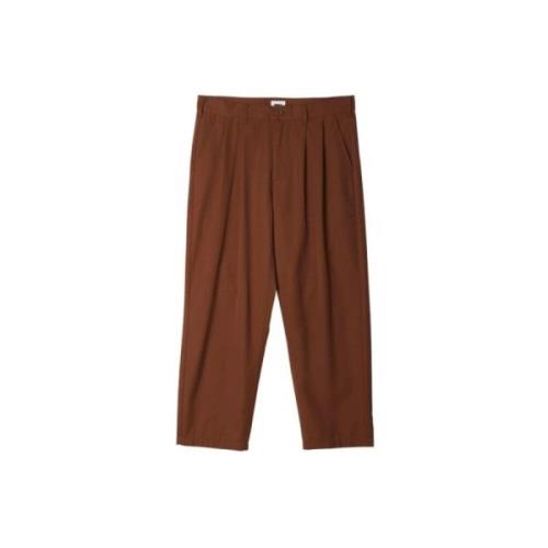 Trousers Obey , Brown , Heren