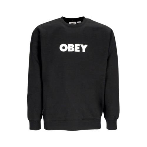 Sweatshirt Obey , Black , Heren