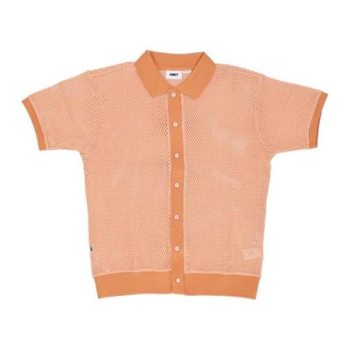 Polo Shirt Obey , Orange , Heren