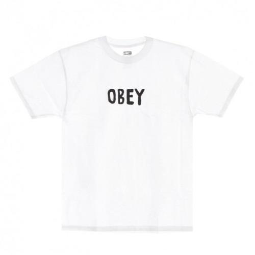 Klassieke Tee - Streetwear Collectie Obey , White , Heren