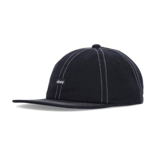 Zwarte Snapback Cap - Streetwear Collectie Obey , Black , Heren