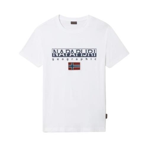 T-Shirts Napapijri , White , Heren
