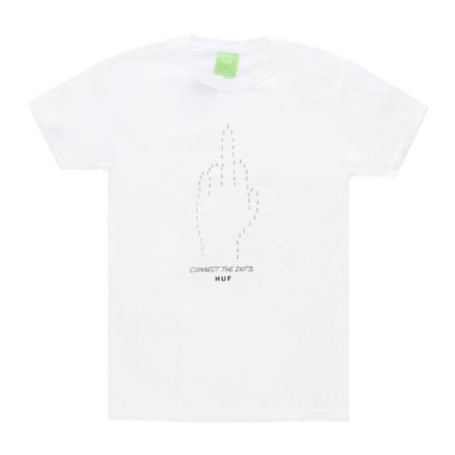 Connect the Dots T-shirt HUF , White , Heren
