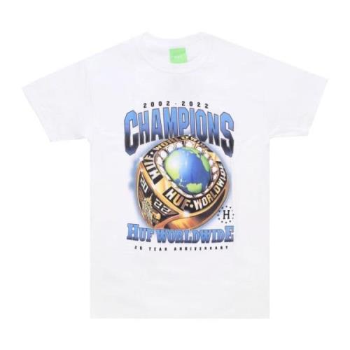 Champions Tee - Streetwear Collectie HUF , White , Heren