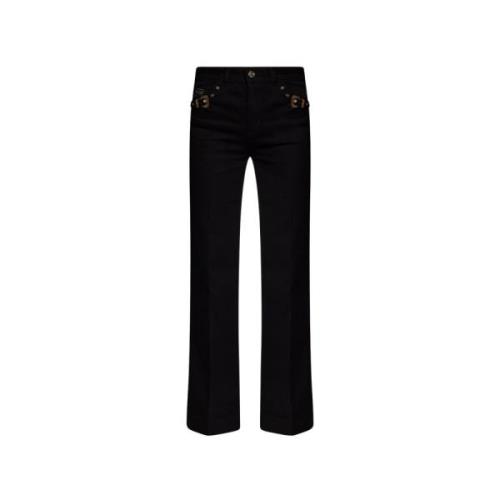 Palazzo jeans Versace Jeans Couture , Black , Dames