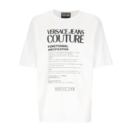 Korte Mouw T-shirt Versace Jeans Couture , White , Heren