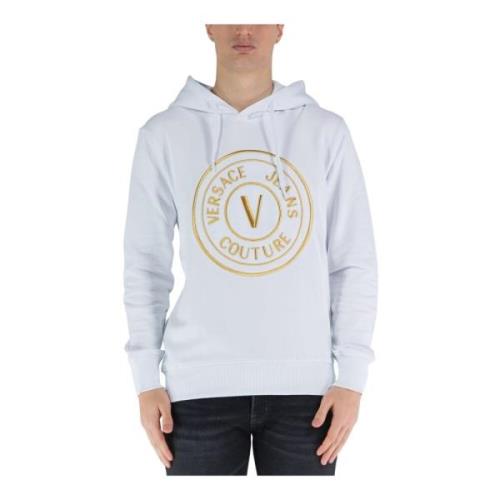 Hoodie Versace Jeans Couture , White , Heren