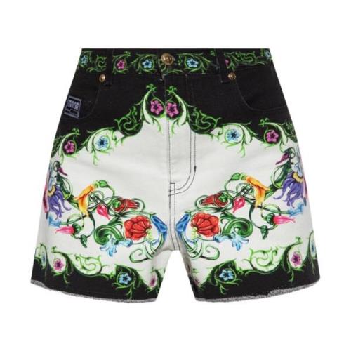 Denim shorts met hoge taille Versace Jeans Couture , Multicolor , Dame...