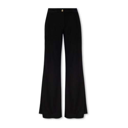 Wijduitlopende broek Versace Jeans Couture , Black , Dames