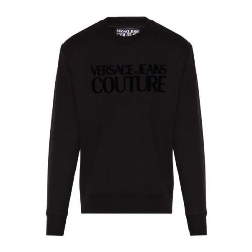 Sweatshirt met logo Versace Jeans Couture , Black , Heren